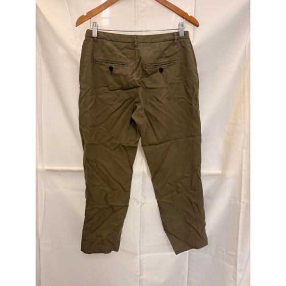 ETRO MILANO Brown Flat Front Straight Chino Trousers Pants Size 40 - Picture 2 of 4